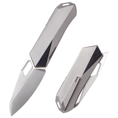 Фото Складной нож Remette Woodpecker, сталь M390, рукоять титан, серый