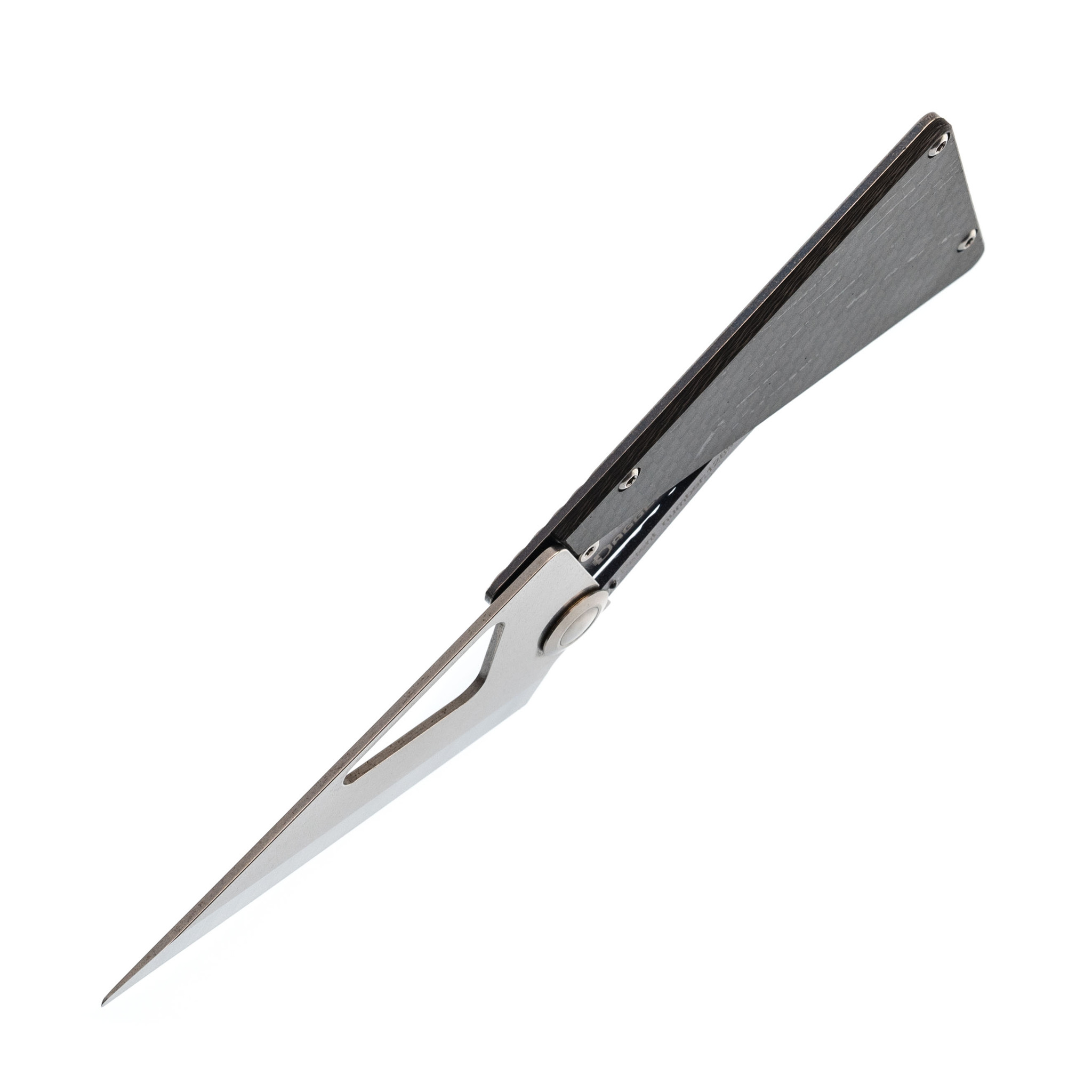 Складной нож в кардхолдере Daggerr Cardknife Blue, сталь 8cr13mov, рукоять титан/карбон - фото 4