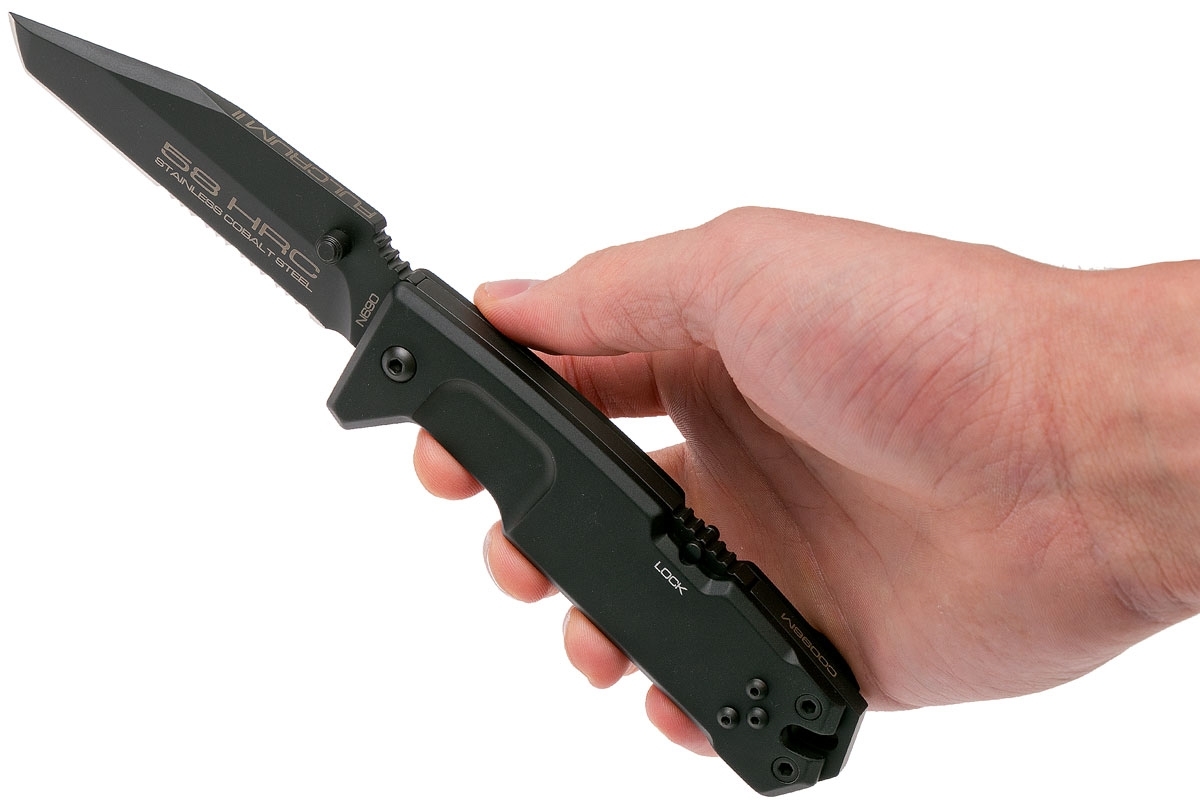 Складной нож Extrema Ratio Fulcrum II Tanto Black, сталь Bhler N690, рукоять алюминий - фото 5