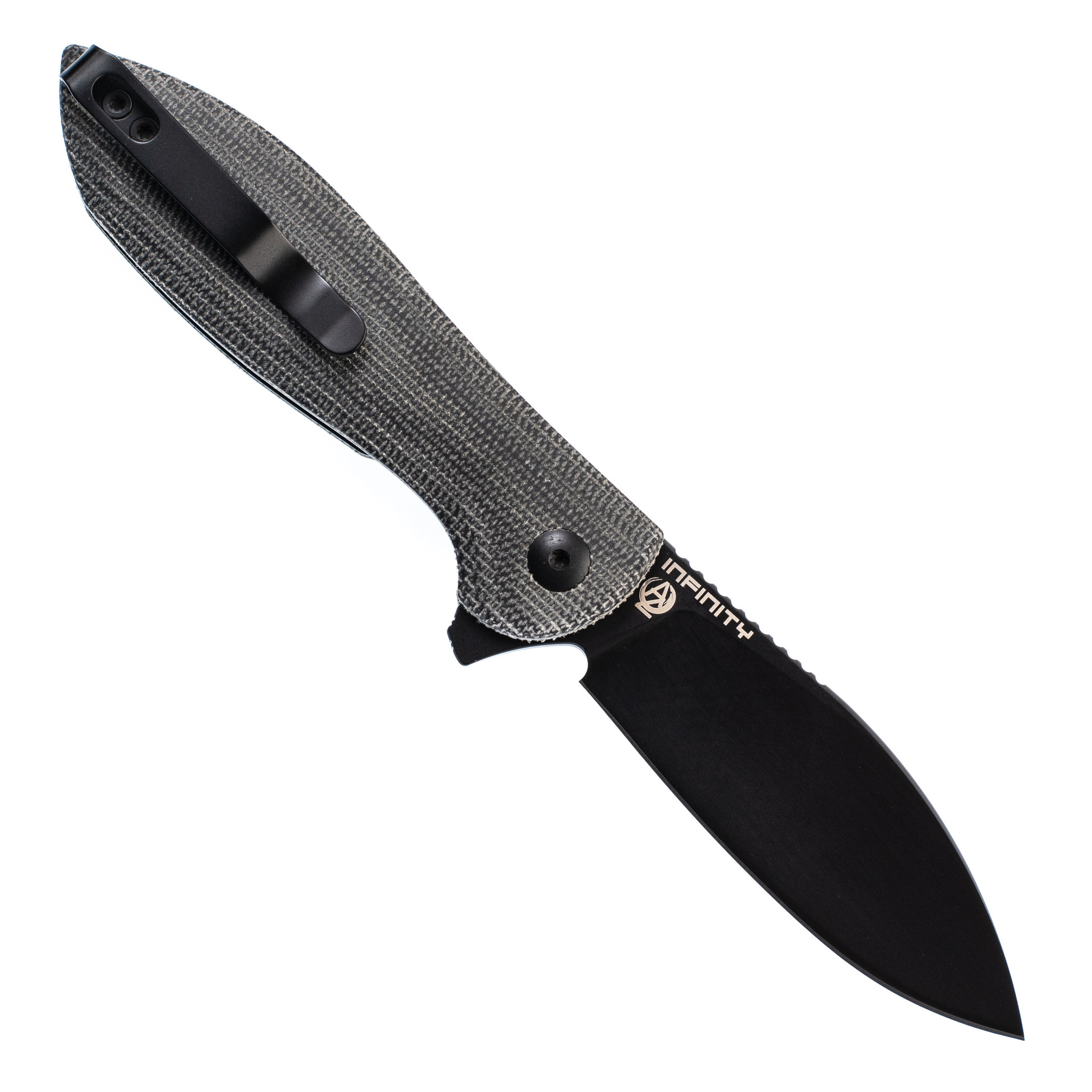Складной нож Kizer Infinity, сталь N690, рукоять Black Micarta - фото 3