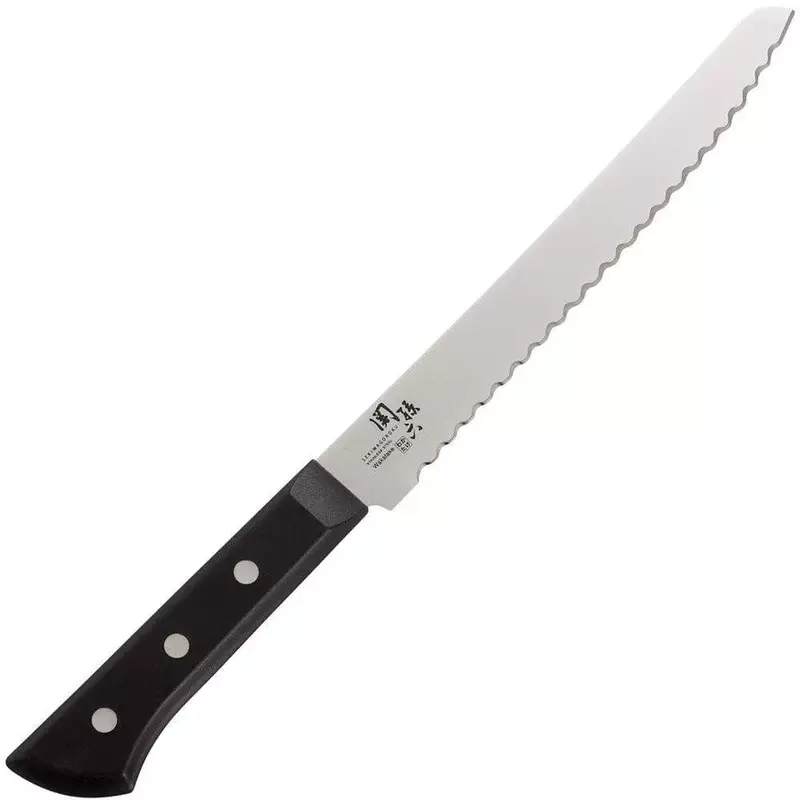 Кухонный нож для хлеба Seki Magoroku Wakatake 210 мм, нержавеющая сталь - фото 1
