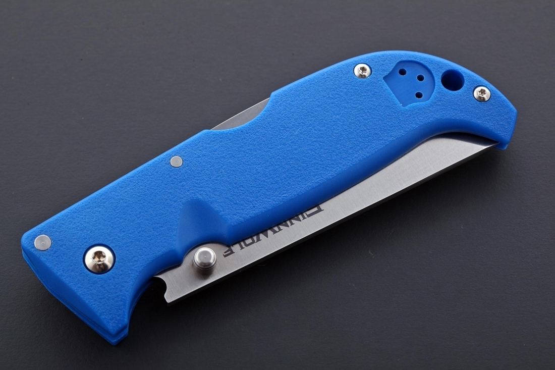 Складной нож Finn Wolf (Blue) - Cold Steel 20NPG, сталь AUS 8A, рукоять Grivory® (высококачественный термопластик) - фото 3