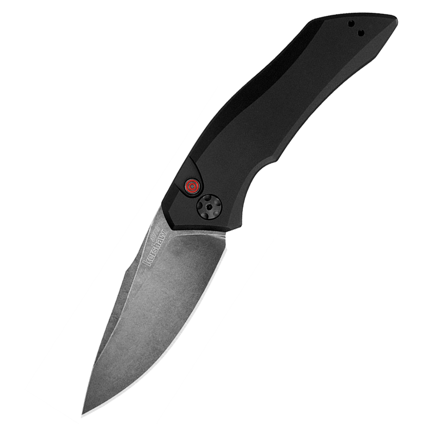 Полуавтоматический складной нож Launch 1 - Kershaw 7100BW, сталь Crucible CPM® 154, рукоять анодированный алюминий, чёрный