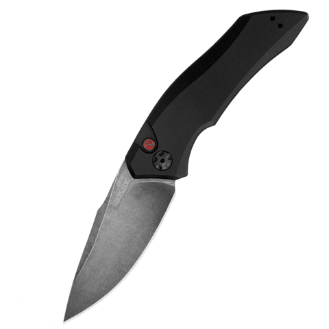 Полуавтоматический складной нож Launch 1 - Kershaw 7100BW, сталь Crucible CPM 154, рукоять анодированный алюминий, чёрный