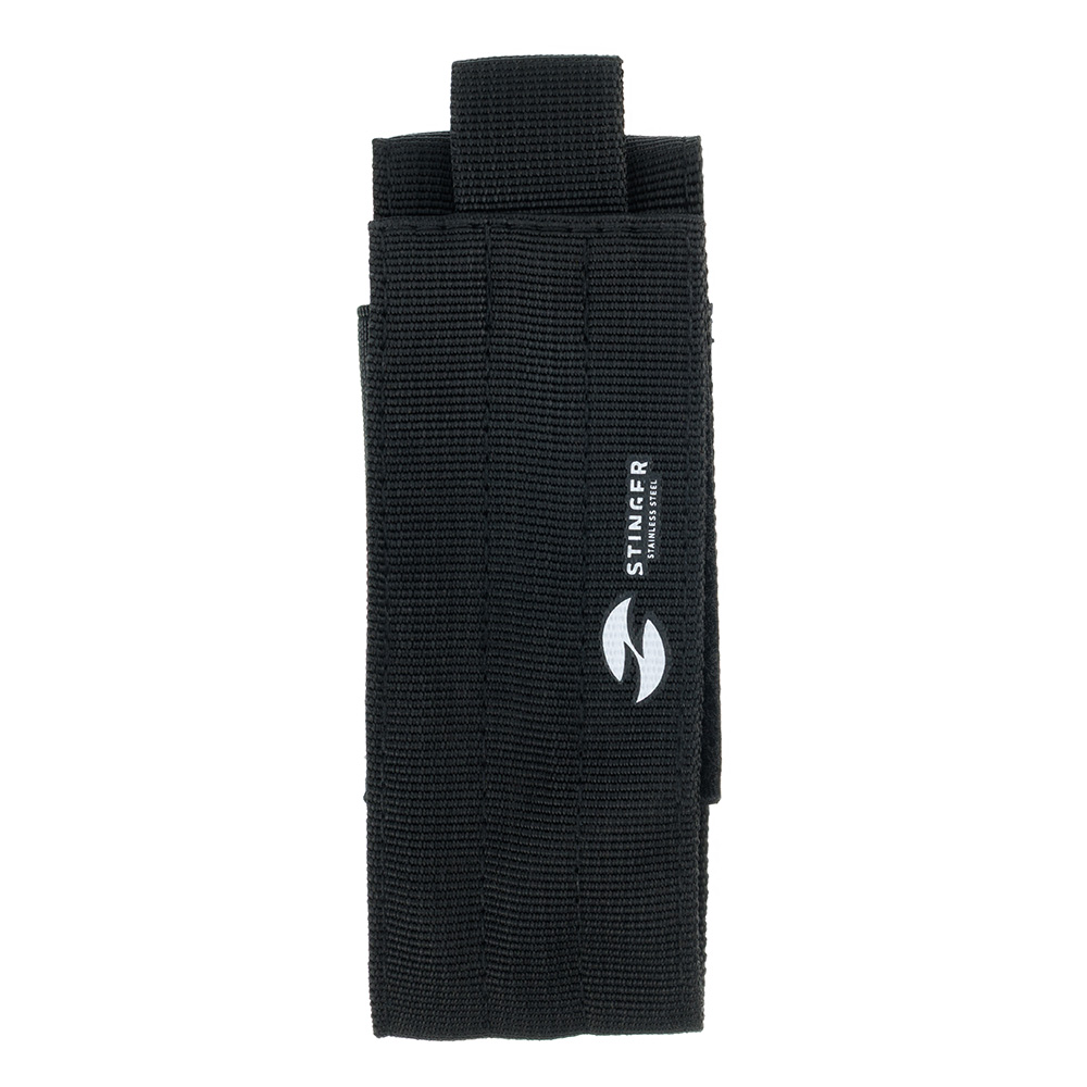 

Чехол для мультитула Stinger 125 х 52 х 34 мм, нейлон/полиэстер, черный, с креплением на ремень