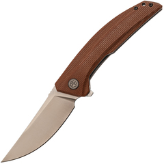 Фото Складной нож Petrified Fish DeepSea PFP05BRMS, сталь K110, рукоять Micarta Brown