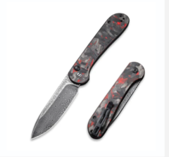 Фото Складной нож CIVIVI Elementum, сталь Damascus, рукоять Carbon Fiber