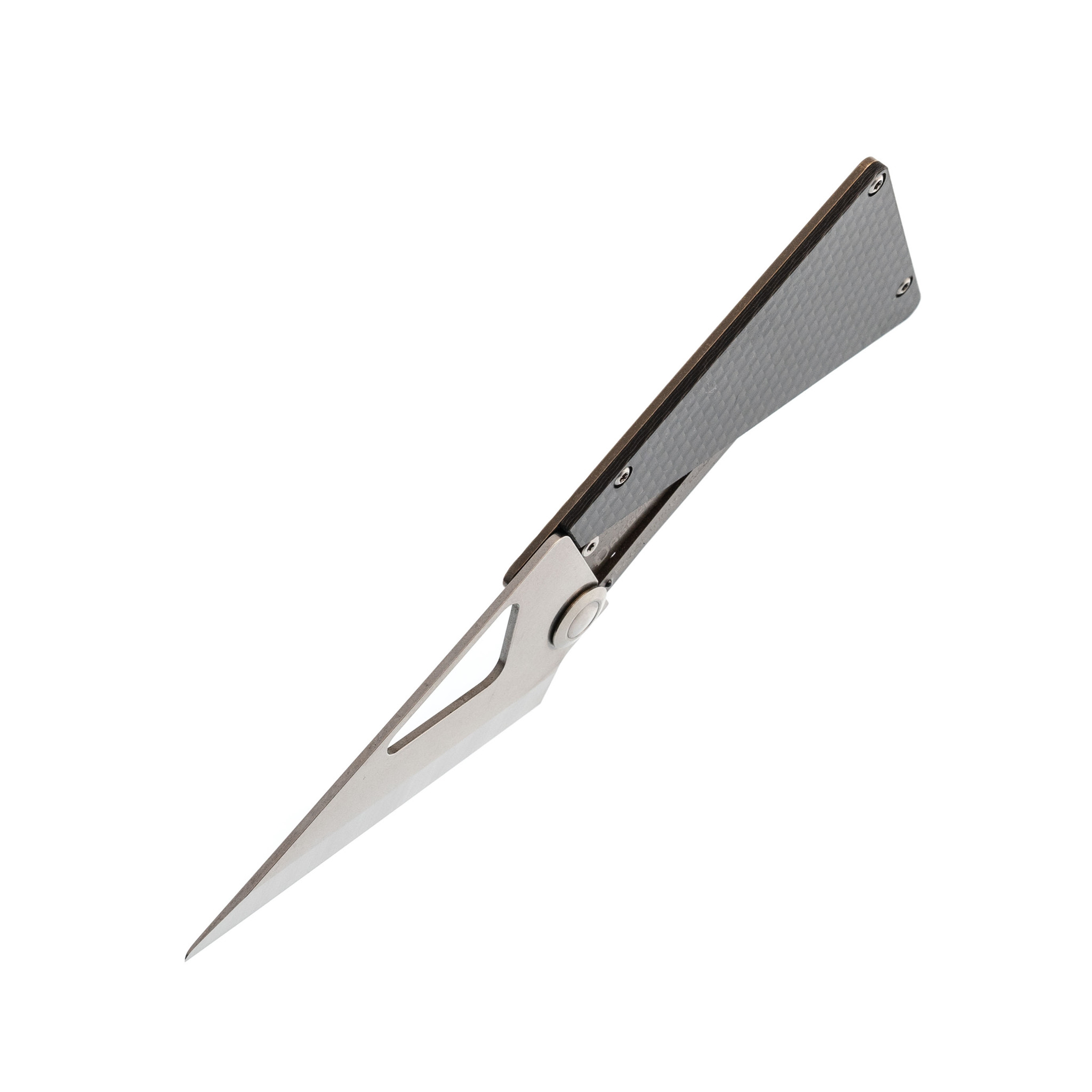 фото Складной нож в кардхолдере daggerr cardknife bronze, сталь 8cr13mov, рукоять титан/карбон