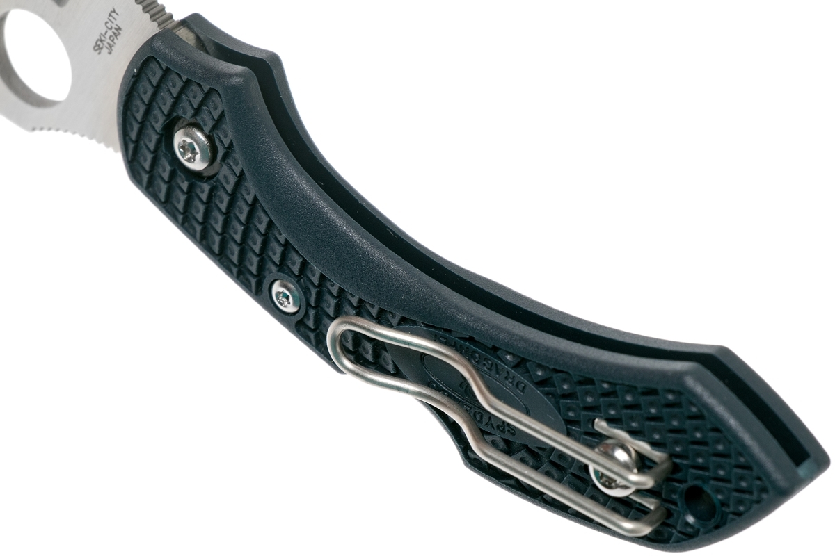 Складной нож Dragonfly 2 Emerson Spyderco C28PGYW2, сталь VG-10 Satin Plain, термопластик FRN, чёрный от Ножиков