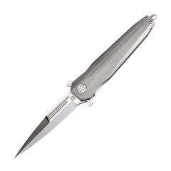 Фото Складной нож Artisan Hornet, сталь M390, рукоять титан, серый