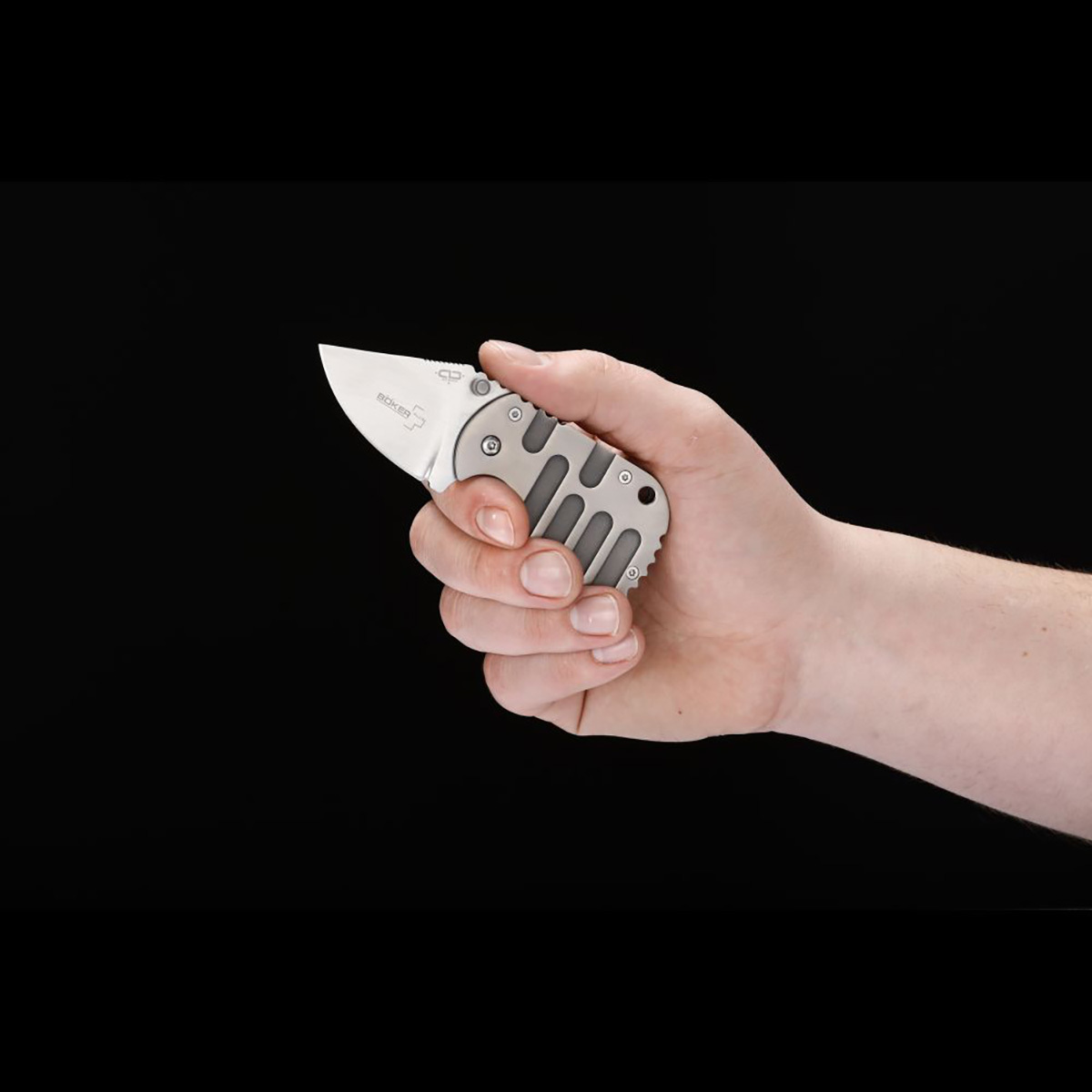 Складной нож Subcom Titan Boker, сталь VG-10, рукоять титан - фото 3