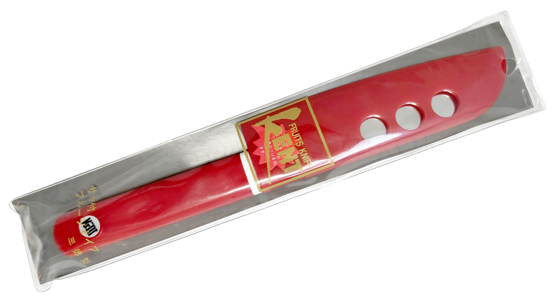 Кухонный нож овощной, Special Series, Fuji Cutlery, FК-403, сталь Sus420J2, красный от Ножиков