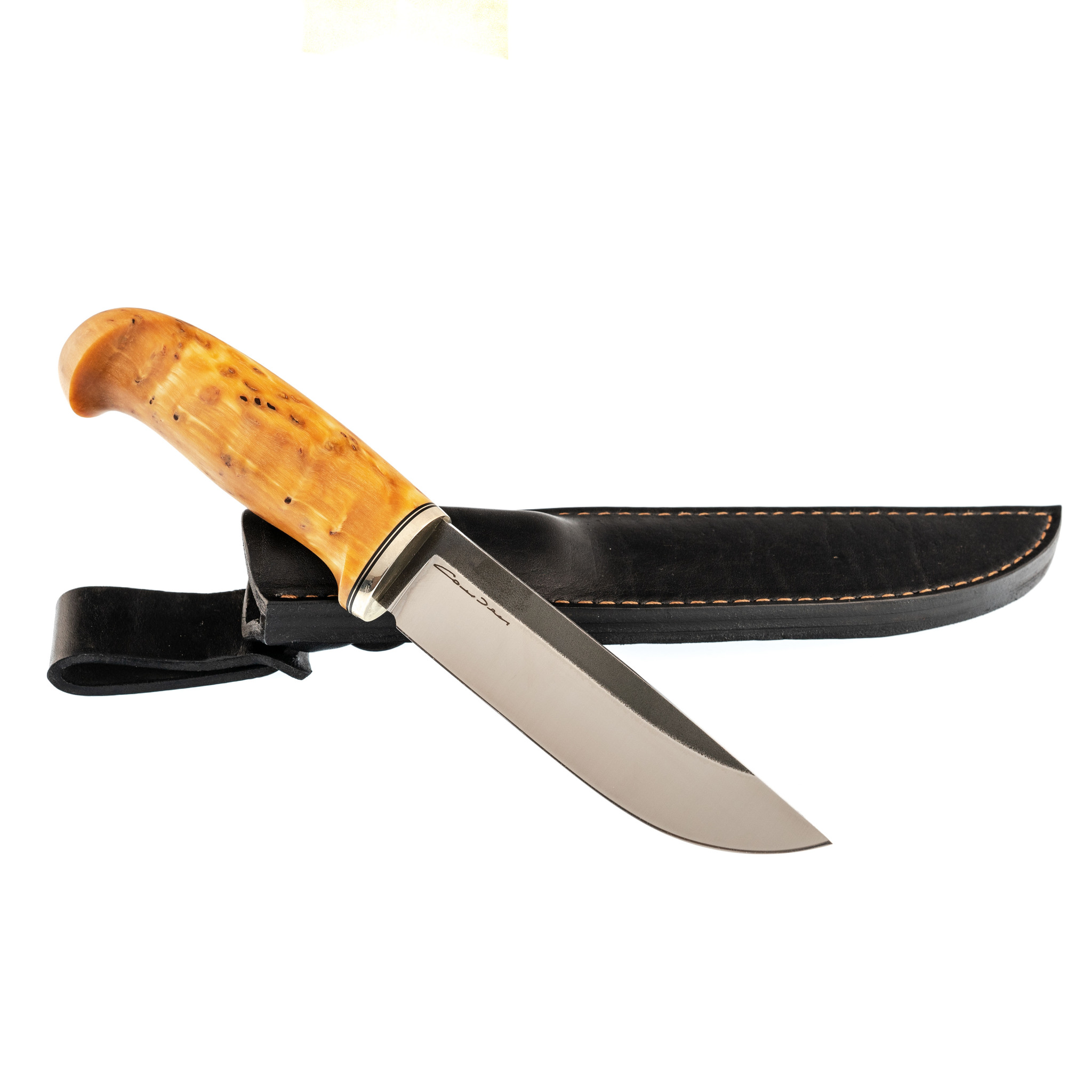 Нож Лиман, сталь М390, карельская береза - фото 4