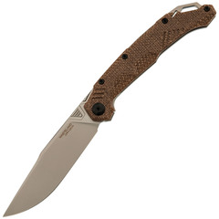 Фото Складной нож Fat Dragon Wasteland 13, сталь CPM-S35VN, рукоять G10, коричневый
