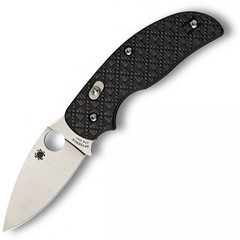 Фото Нож складной Sage 3 - Spyderco 123CFBAP, сталь Crucible CPM® S30V™ Satin Plain, рукоять карбон/стеклотекстолит G10, чёрный