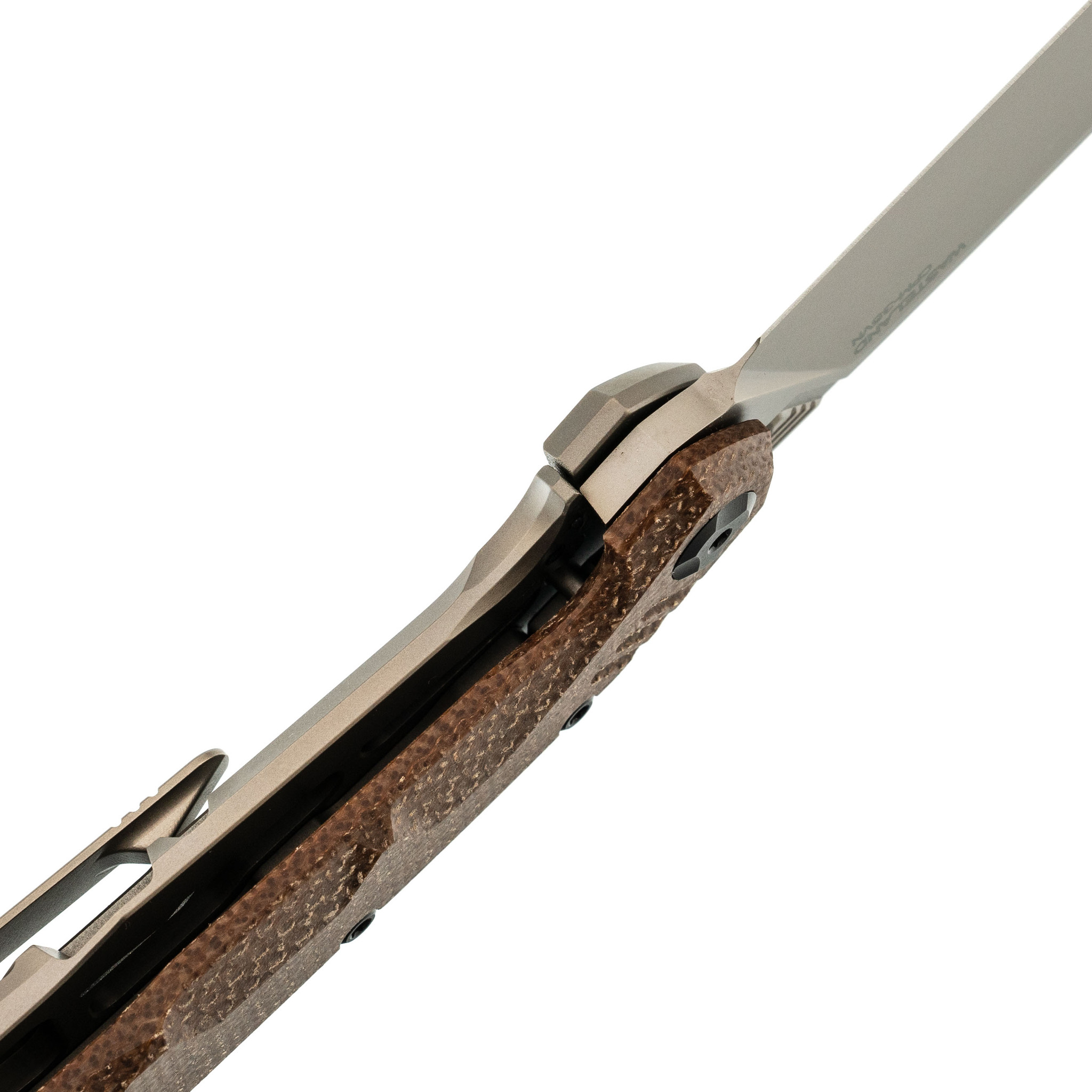 Складной нож Fat Dragon 13, сталь CPM-S35VN, рукоять G10, коричневый - фото 4