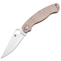 Фото Складной нож Spyderco Military 2, сталь Cru-Wear, рукоять микарта, бежевый
