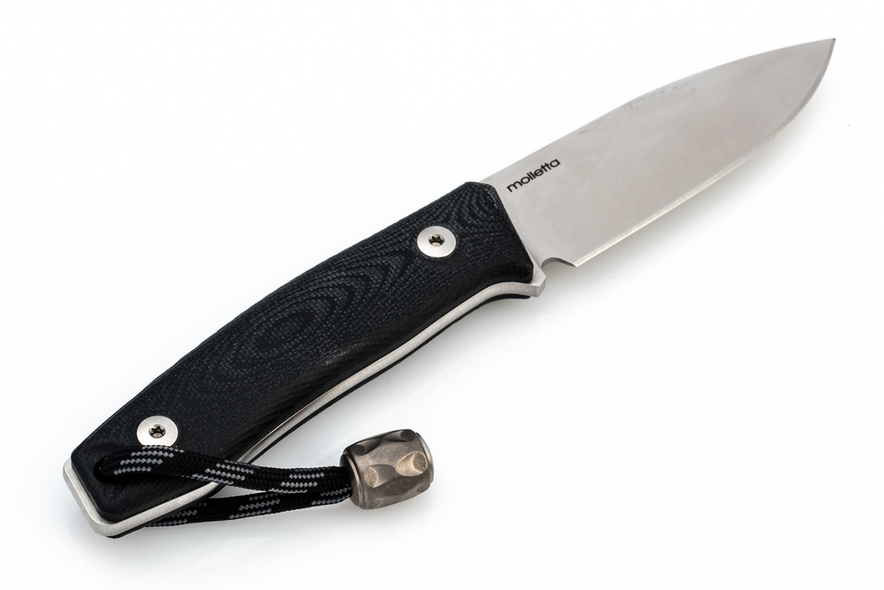 Нож с фиксированным клинком LionSteel M1 GBK, сталь M390, рукоять G10, черный - фото 2