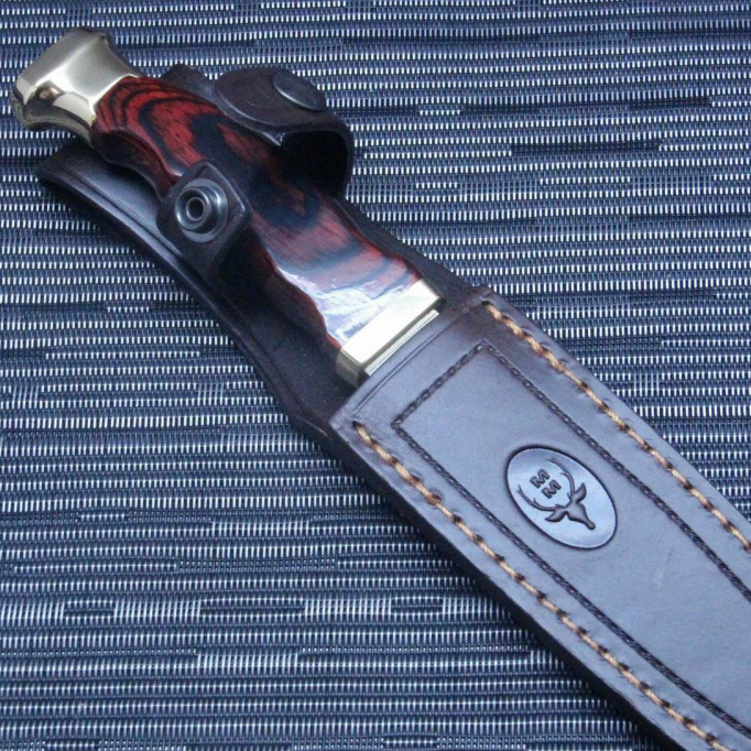 фото Нож с фиксированным клинком muela ranger, сталь x50crmov15, рукоять pakka wood