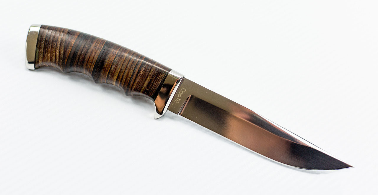 Нож Кобра-2, сталь D2, кожа - фото 1
