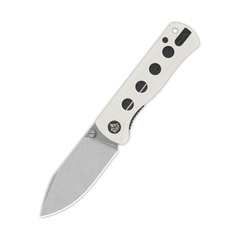 Фото Складной нож QSP Canary Folder, сталь Sandvik 14C28N, рукоять G10, белый