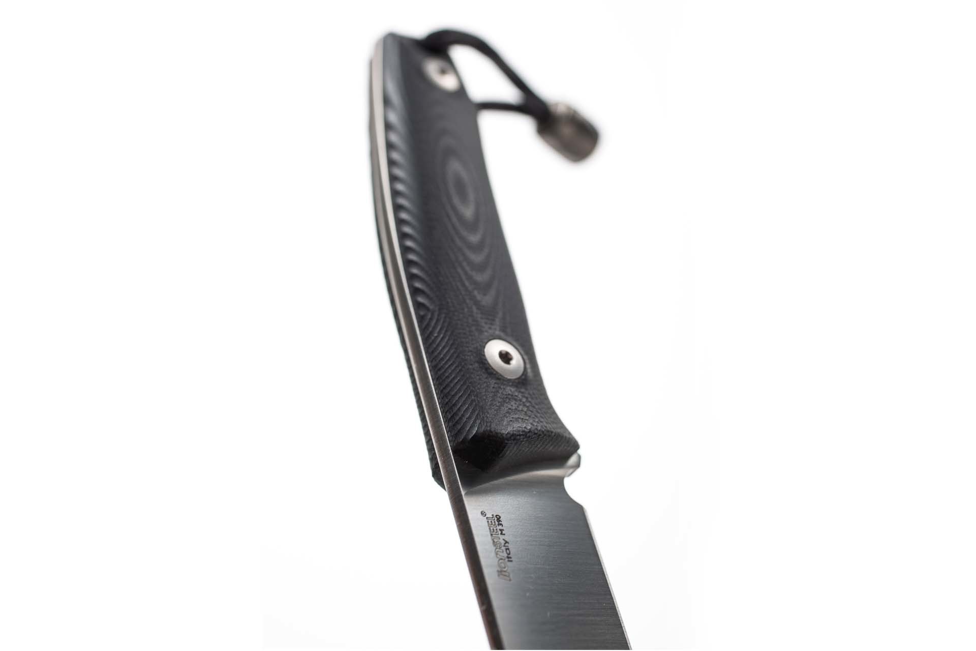 Нож с фиксированным клинком LionSteel M1 GBK, сталь M390, рукоять G10, черный - фото 5