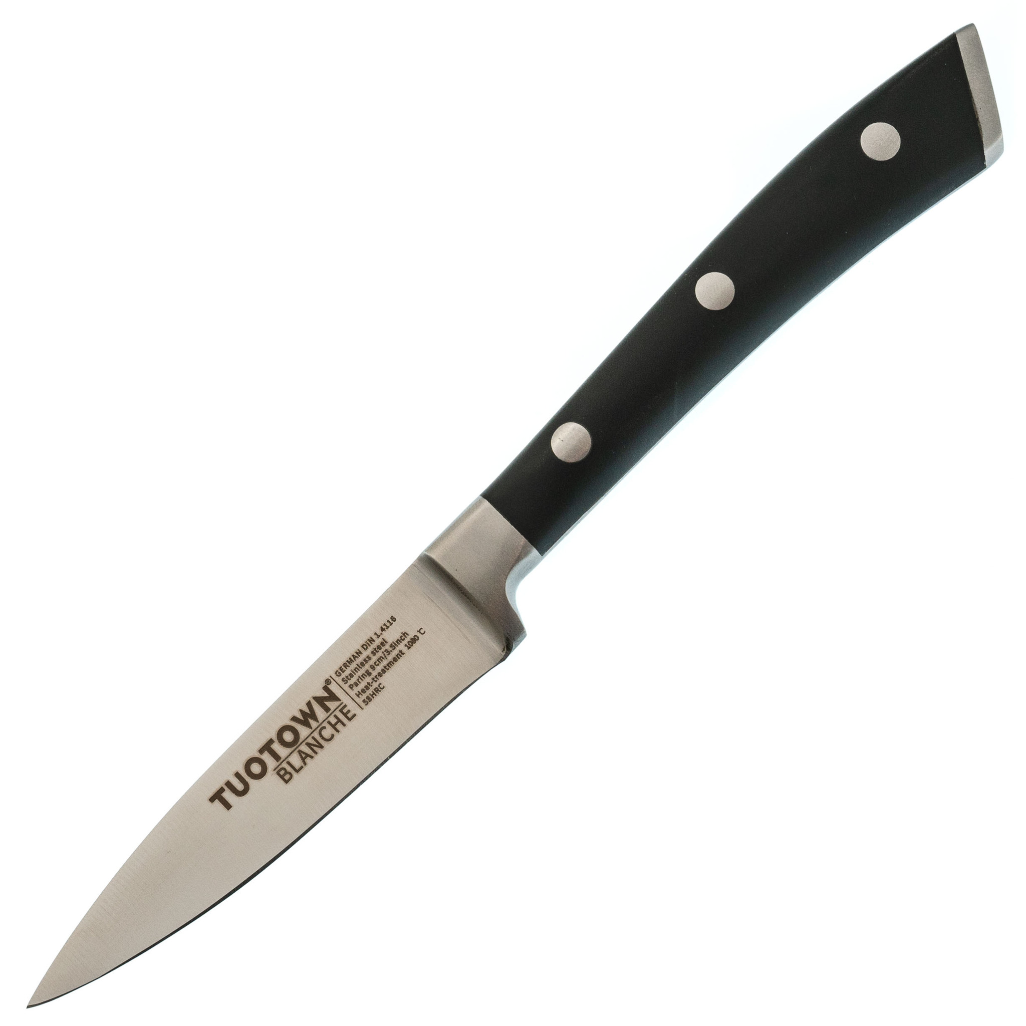 Кухонный овощной нож Tuotown, серия BLANCHE,  сталь 1.4116