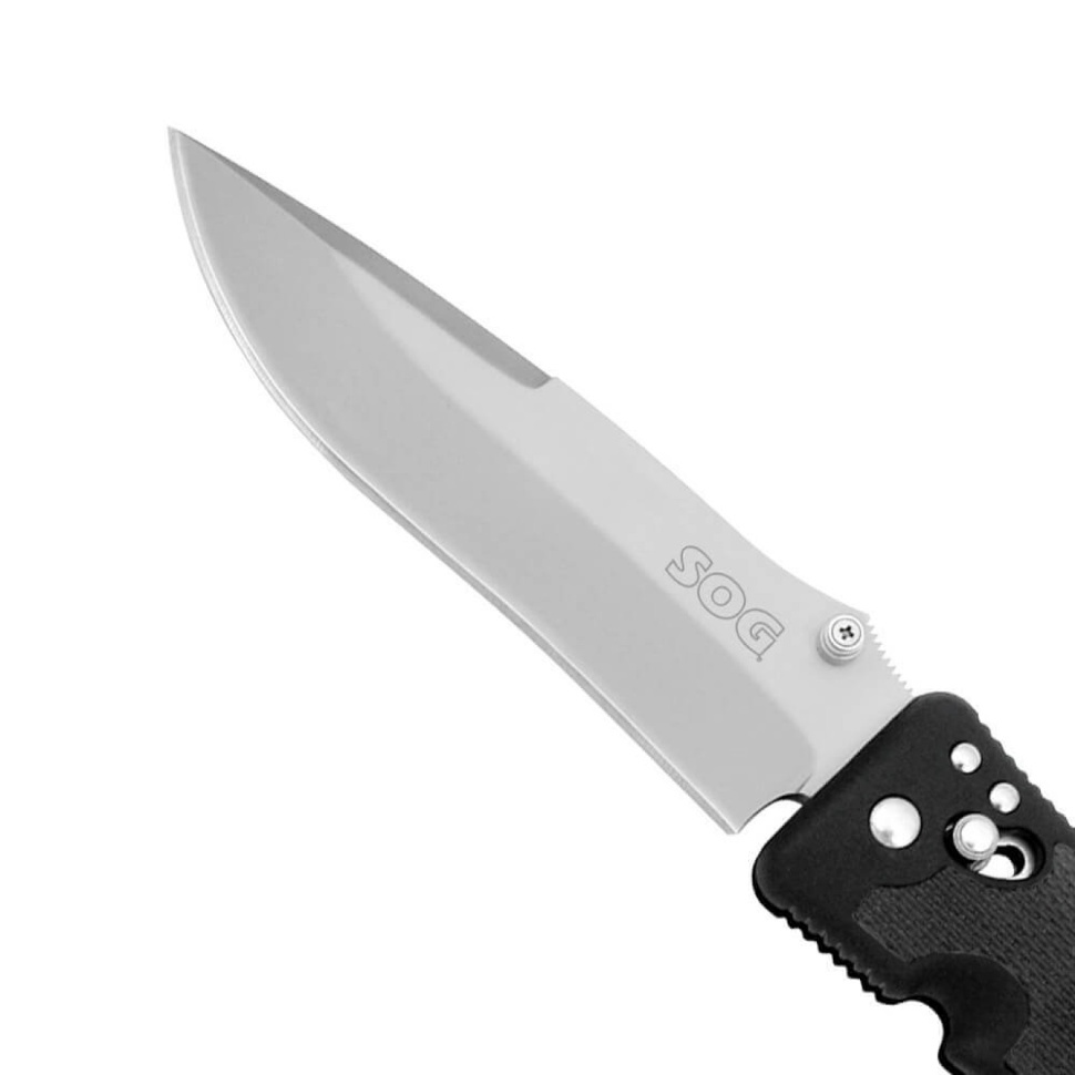 Складной нож Spec Elite II - SOG SE18 12.7 см., сталь VG-10, рукоять пластик GRN - фото 3