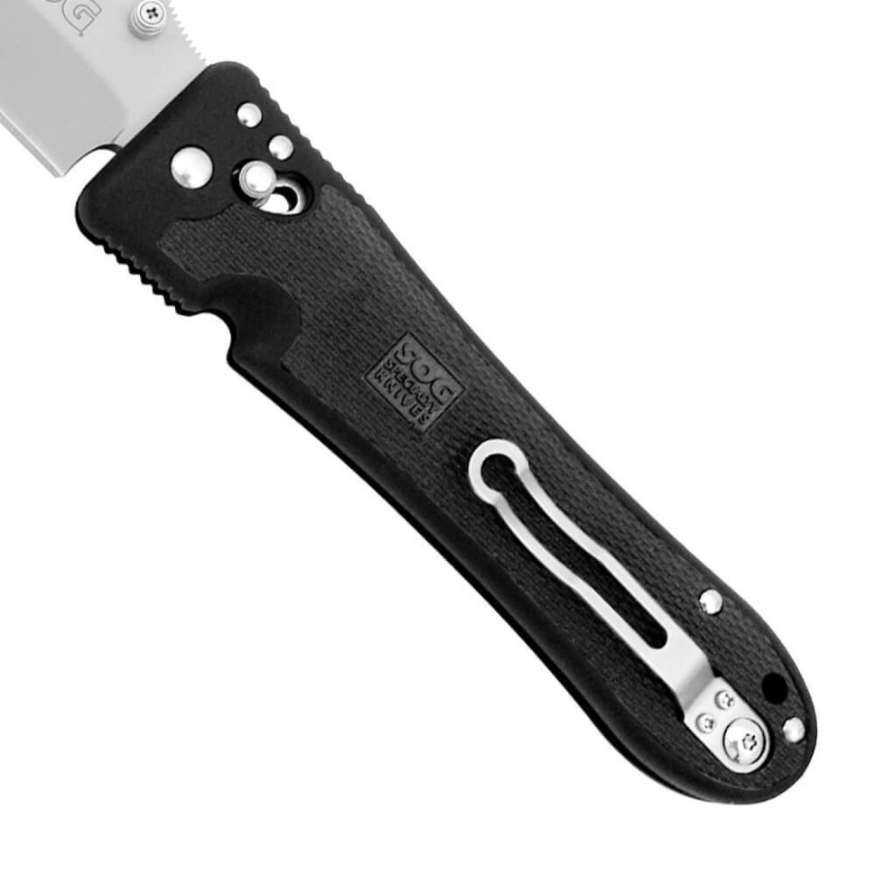 Складной нож Spec Elite II - SOG SE18 12.7 см., сталь VG-10, рукоять пластик GRN - фото 5
