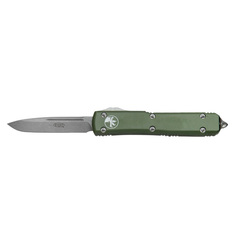 Фото Автоматический складной нож Microtech Ultratech S/E, сталь CTS-204P, рукоять зеленый алюминий