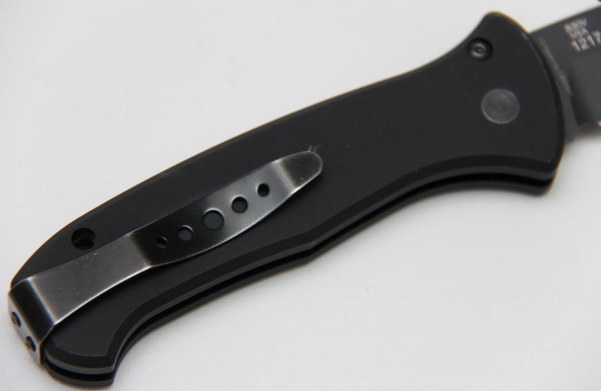 Нож складной автоматический Al Mar Mini Auto Sere 2000, сталь S30V Black Ceracote, рукоять алюминиевый сплав от Ножиков
