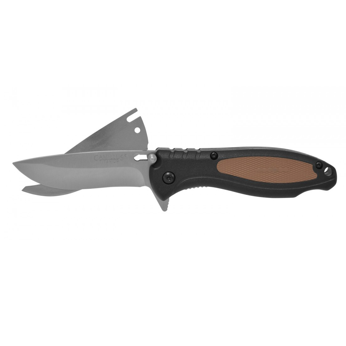 Нож складной Camillus Black TigerSharp, сталь 420J2, рукоять термопластик GFN, чёрно-коричневый от Ножиков