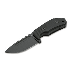 Фото Нож с фиксированным клинком Boker Little Dvalin, сталь D2, рукоять G10, черный