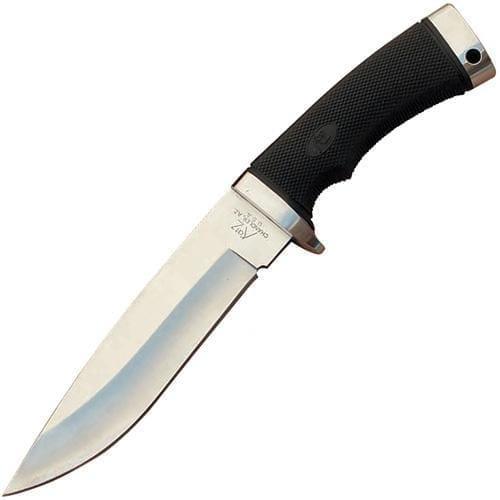 Туристический охотничий нож с фиксированным клинком Katz Lion King, 277 мм, сталь XT-80, рукоять kraton деревянный нож охотничий