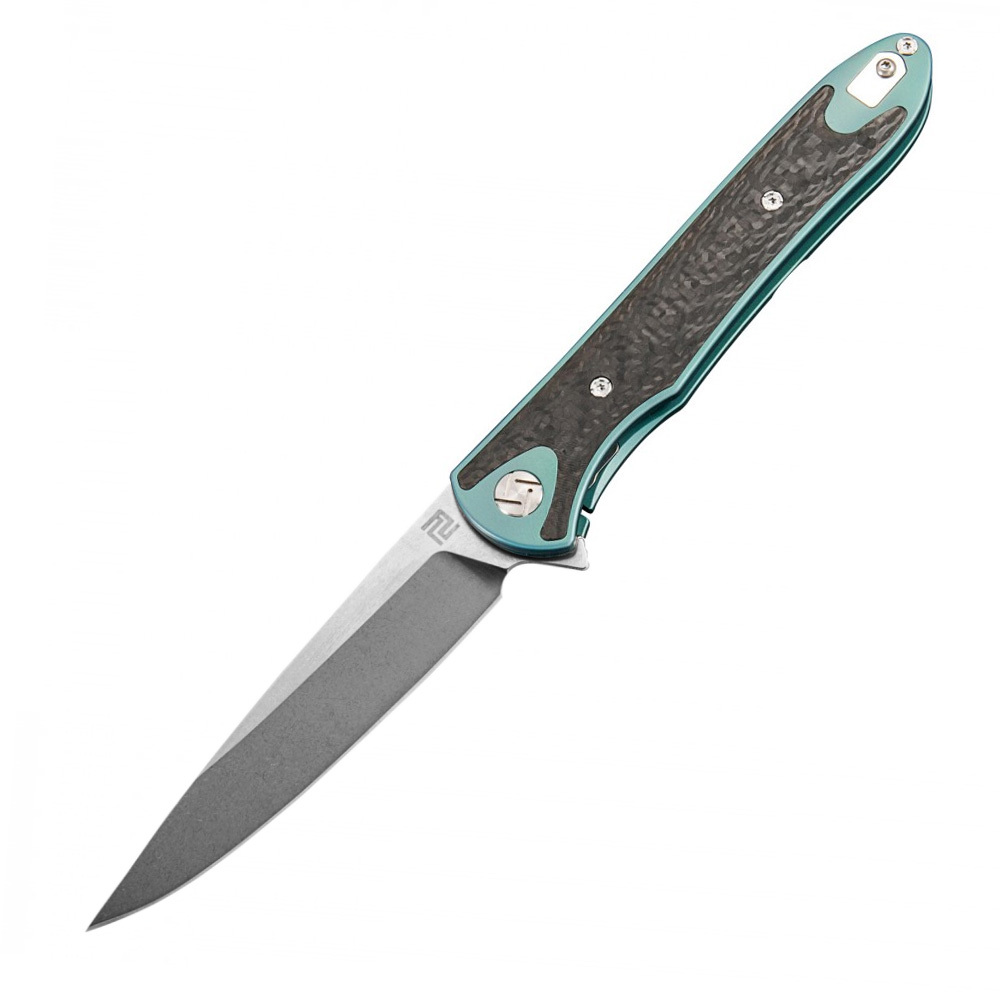 Складной нож Artisan Shark, сталь S35VN, титан/карбон