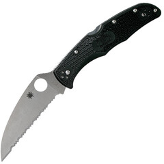 Фото Нож складной Endura 4 Wharncliffe Serrated Spyderco, сталь VG-10, рукоять термопластик FRN