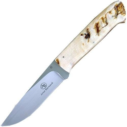 Нож с фиксированным клинком Arno Bernard Croc, сталь N690, рукоять рог барана - фото 1
