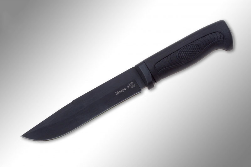 Нож Печора-2 черный, Кизляр - фото 1