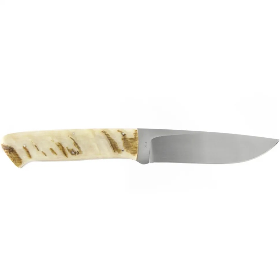 Нож с фиксированным клинком Arno Bernard Croc, сталь N690, рукоять рог барана - фото 3