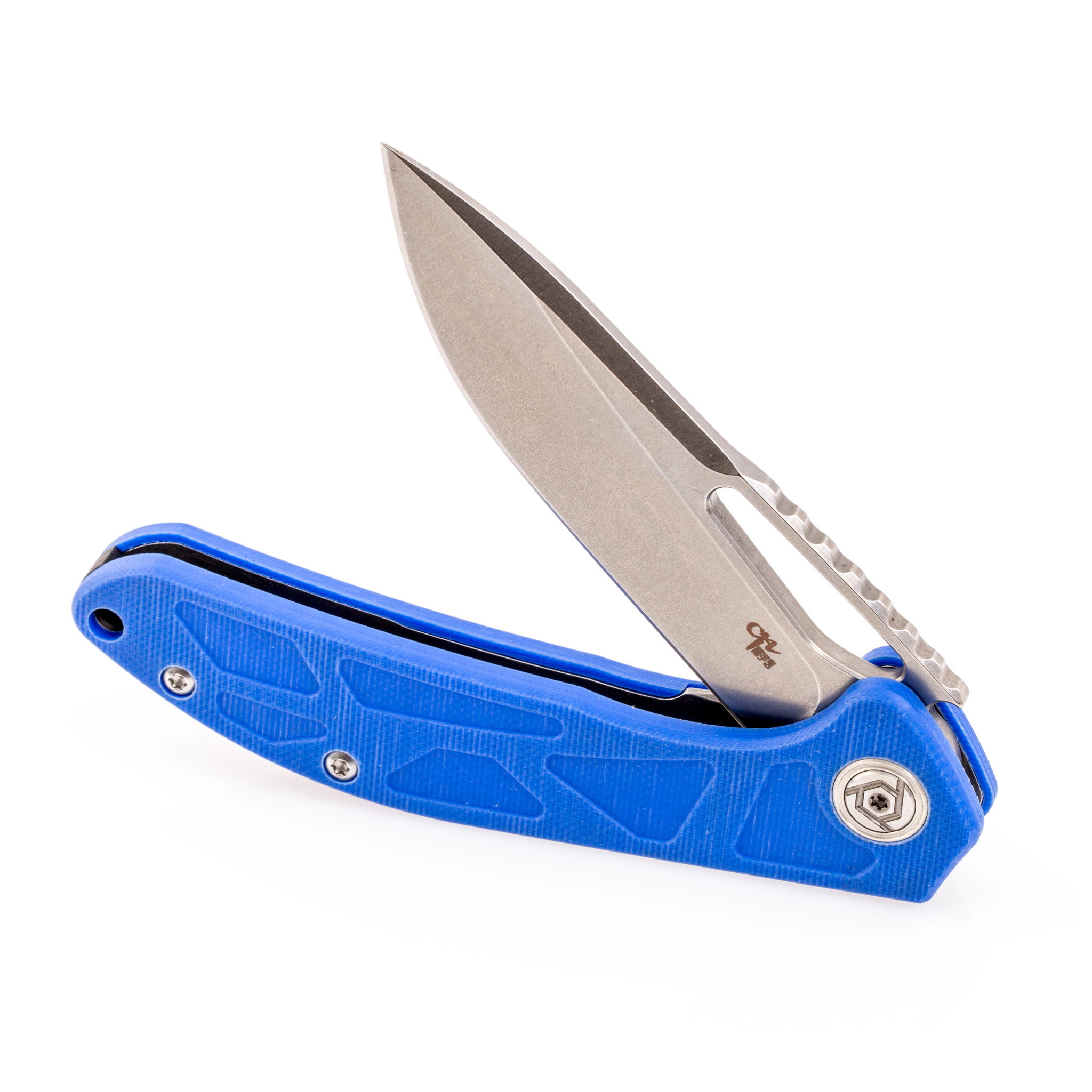 Складной нож CH3509 из стали D2, синий - фото 4