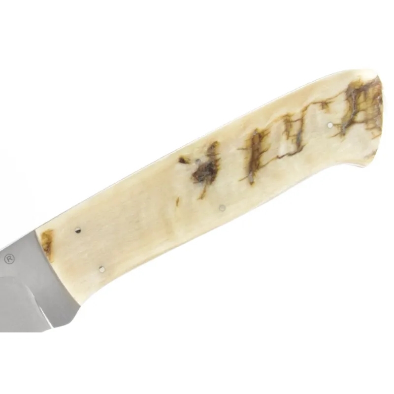 Нож с фиксированным клинком Arno Bernard Croc, сталь N690, рукоять рог барана - фото 5