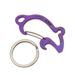 Фото Карабин-мультитул Sanrenmu CZ01U, алюминий, фиолетовый