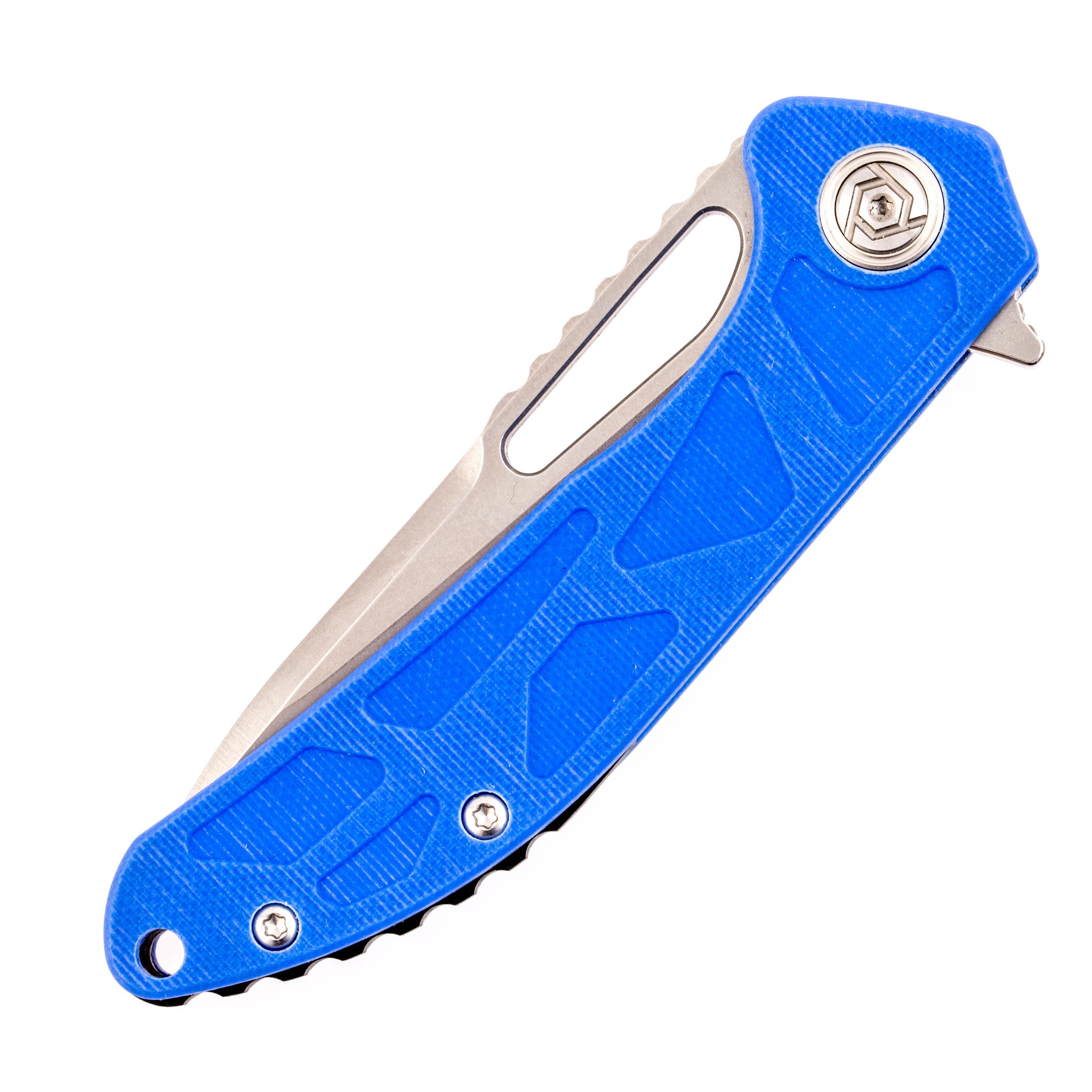 Складной нож CH3509 из стали D2, синий - фото 7