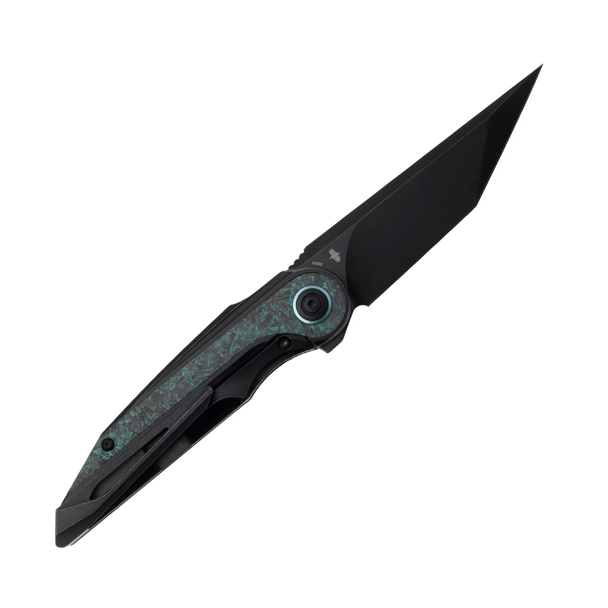 Складной нож Bestech Knives Blind Fury, сталь M390, рукоять титан/карбон, зеленый - фото 2
