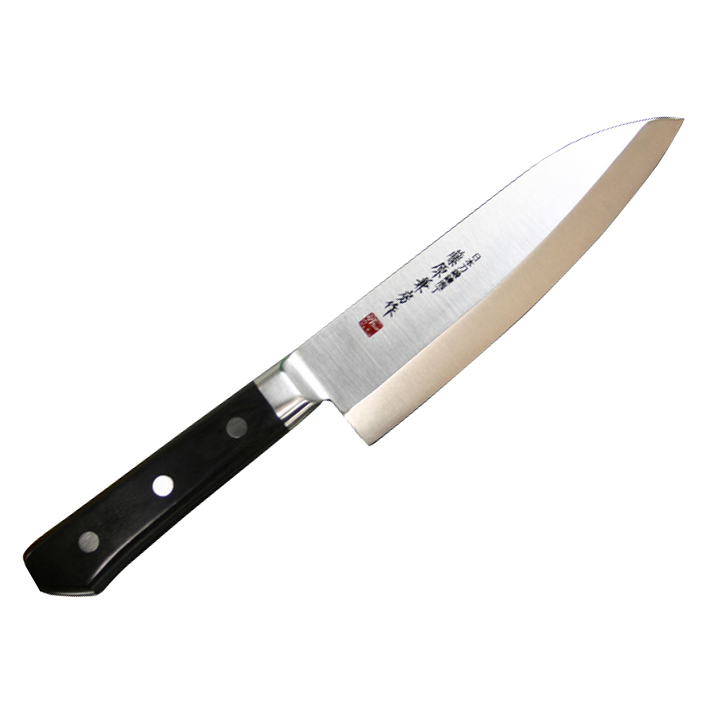 Нож кухонный Deba 150 мм, Fujiwara, FKM-03, сталь Molybdenum Vanadium, Pakka wood, чёрный