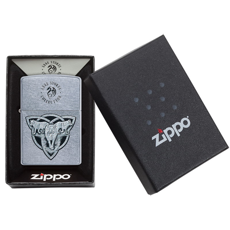 Зажигалка ZIPPO Classic с покрытием Street Chrome™, латунь/сталь, серебристая, матовая, 36x12x56 мм - фото 7
