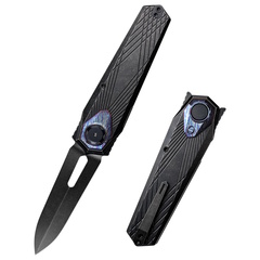 Фото Складной нож Remette Infinite Power, сталь M390, рукоять титан, цвет черный