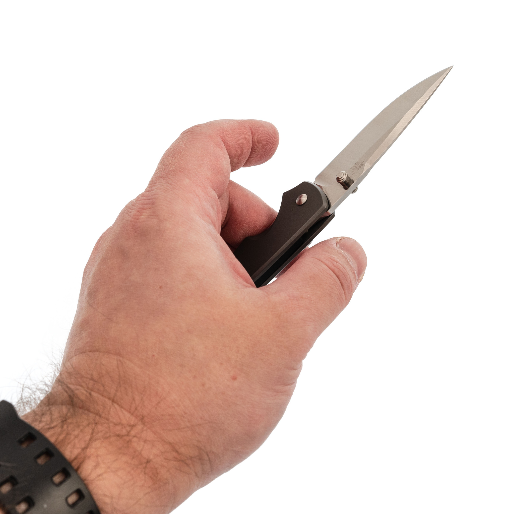 фото Складной нож sanrenmu 7073lux-sk, сталь 12c27, рукоять сталь