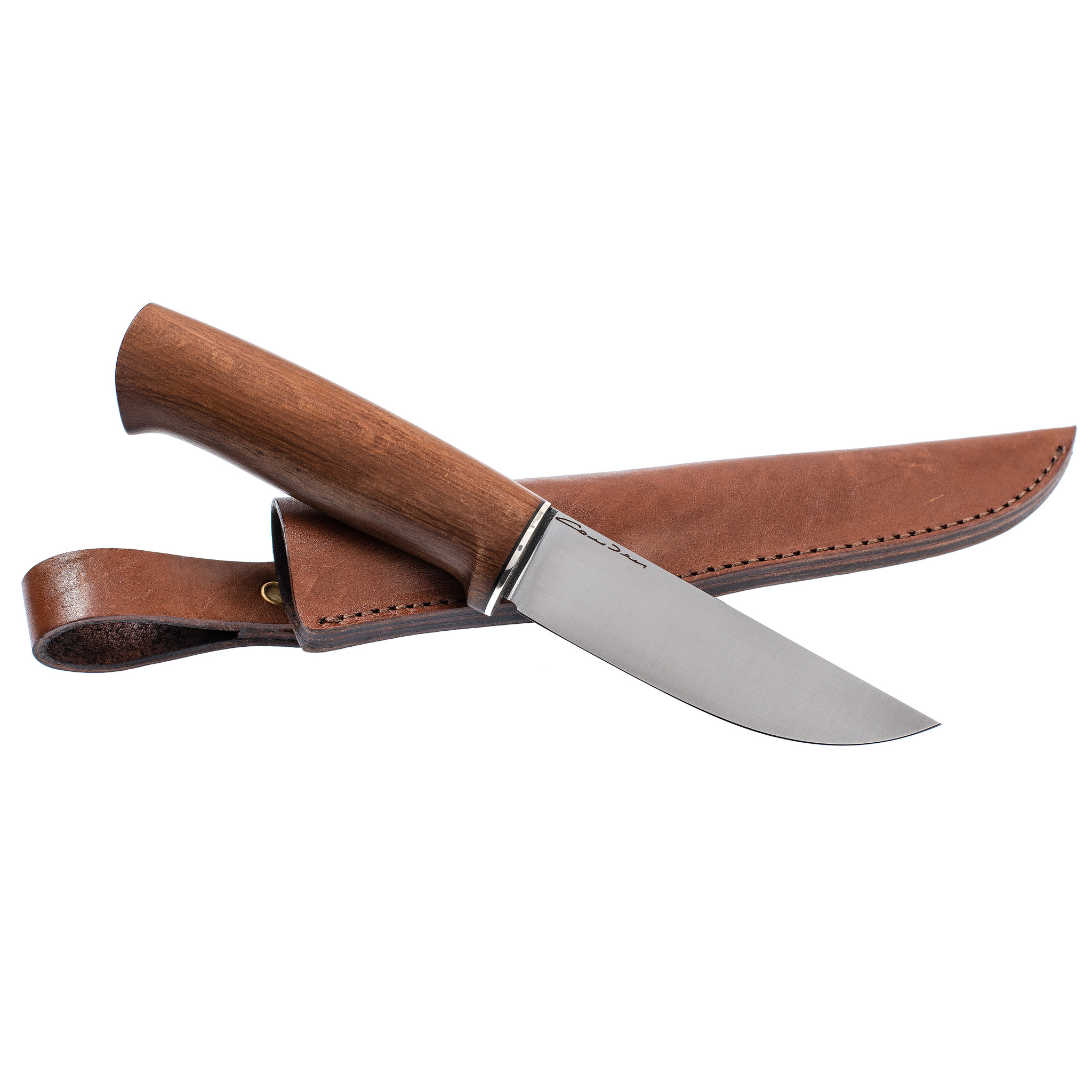 Нож Барбус, K-110, коричневый граб - фото 5