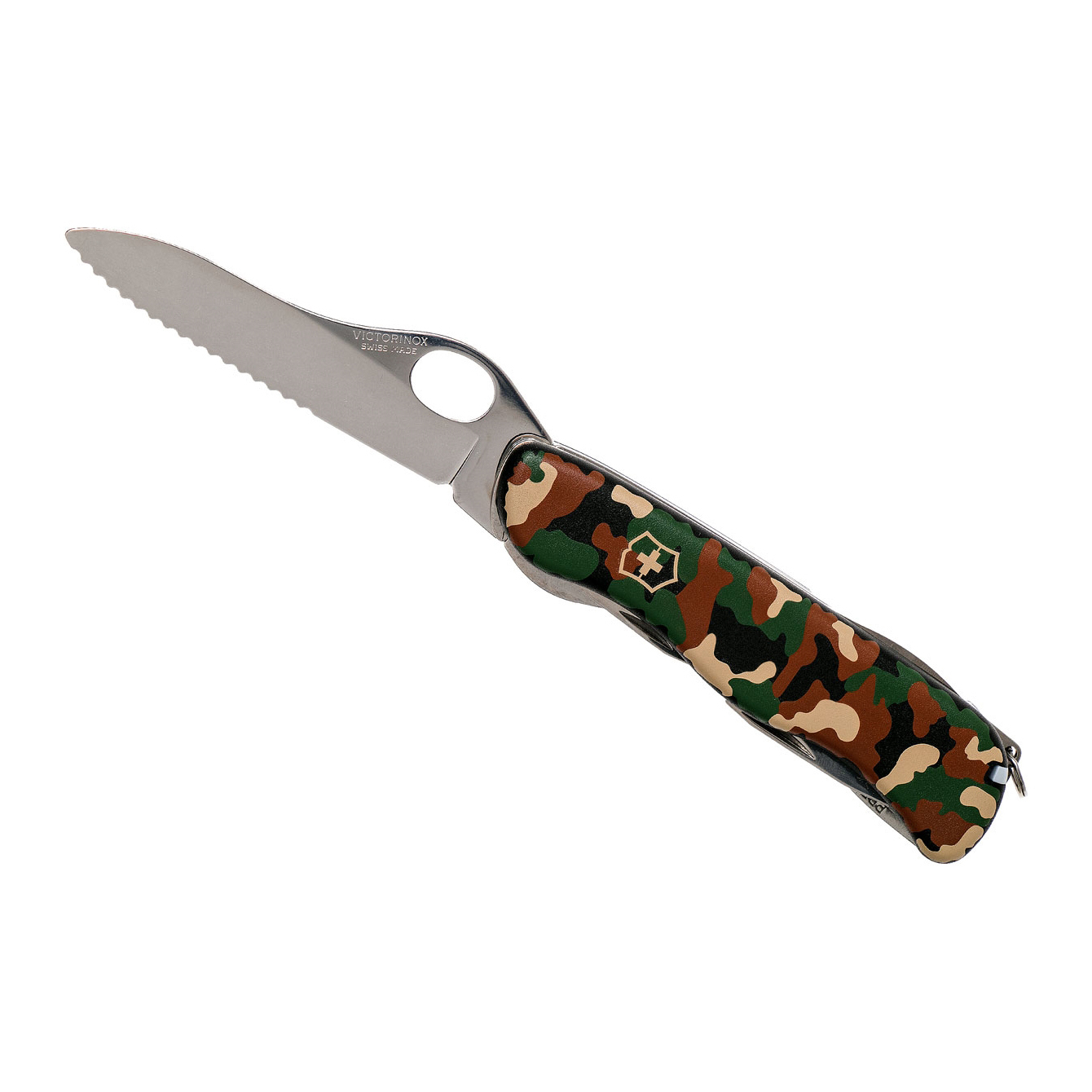 Нож перочинный Victorinox TRAILMASTER Camo One-Hand Serrated 0.8463.MW94 - фото 5